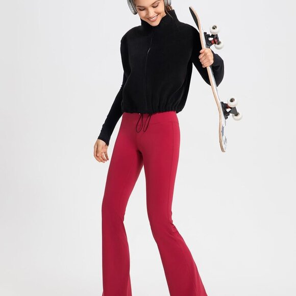 Women's Full Zip Fleece Short Vest Warm Winter Sleeveless Stand Collar Sherpa Cr - Picture 5 of 5